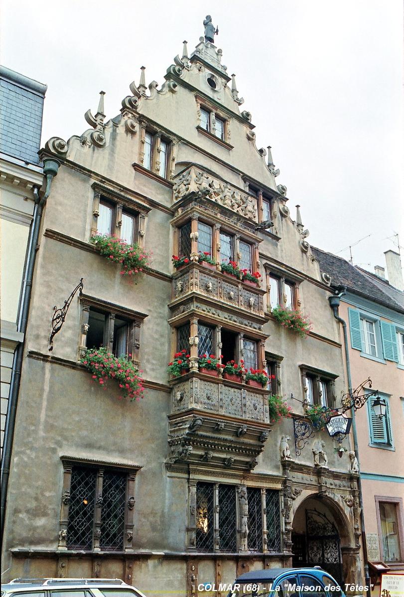 COLMAR (68, Haut-Rhin) - Maison des Têtes, façade Renaissance du XVIIe (1609) 