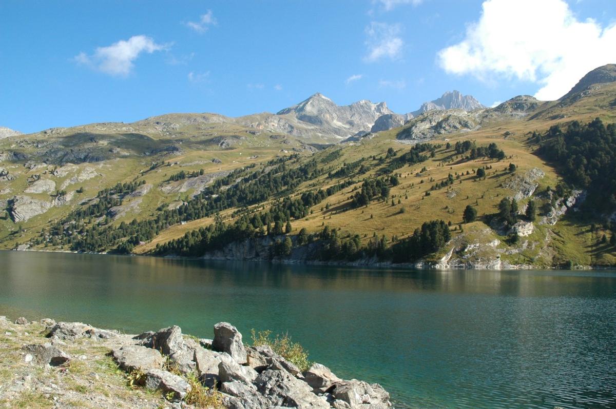 Barrage de PLAN D AMONT - Le lac de retenue 