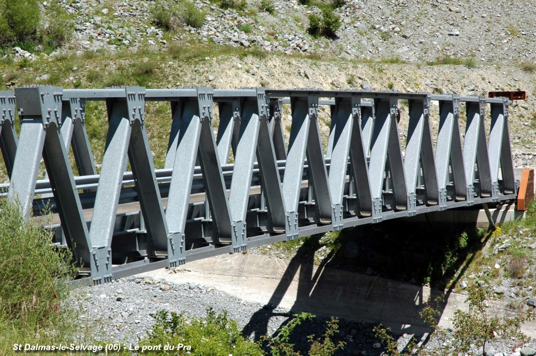 SAINT-DALMAS-LE-SELVAGE (06, Alpes-Maritimes) – Le Pont du Pra, sur le vallon de Salso-Moreno, route RD 64 