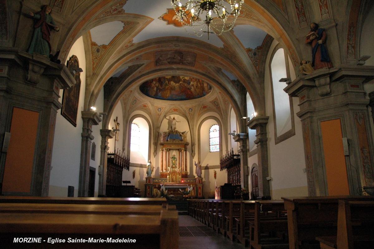 MORZINE (74110, Haute-Savoie) – Eglise Sainte-Marie-Madeleine, la nef 