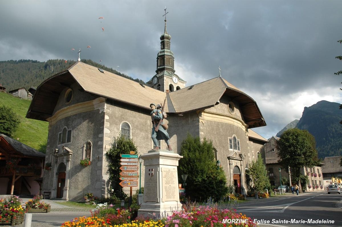 MORZINE (74110, Haute-Savoie) – Eglise Sainte-Marie-Madeleine, achevée en 1805 