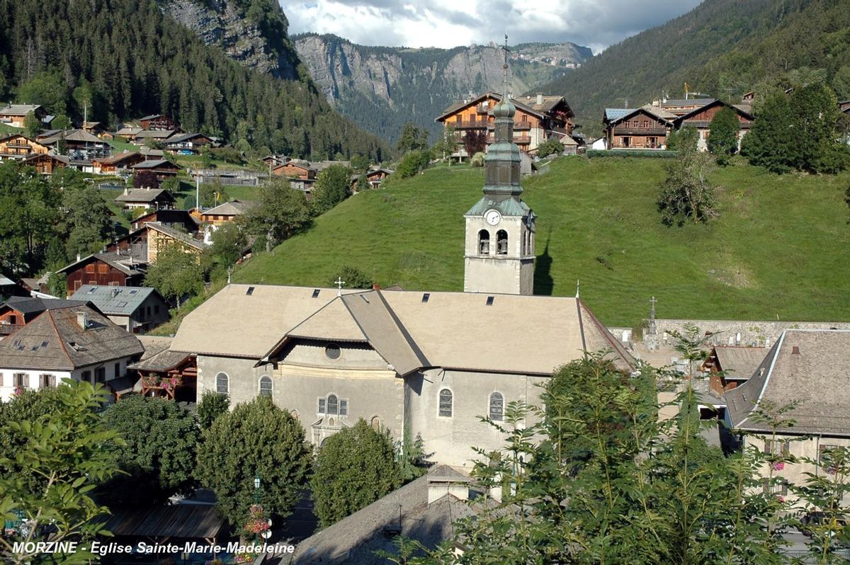 MORZINE (74110, Haute-Savoie) – Eglise Sainte-Marie-Madeleine, achevée en 1805 