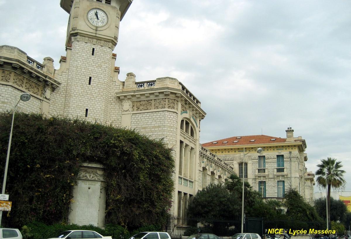 NICE (06, Alpes-Maritimes) - Lycée Masséna, façades sur l'avenue Félix Faure, le bâtiment actuel est de 1931 