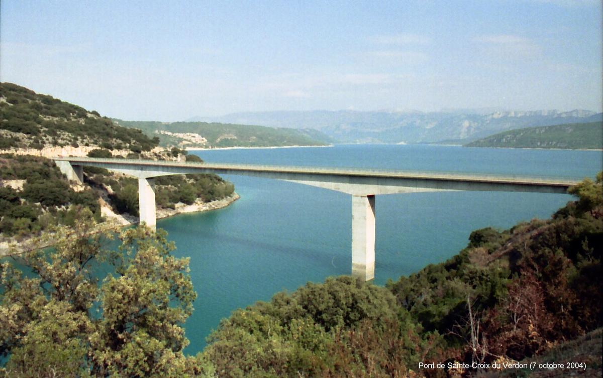 Pont de Sainte-Croix du Verdon, entre 83(Var) et 04(Alpes de Haute-Provence) 
