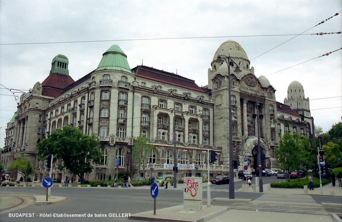 BUDAPEST – Hôtel et Bains GELLÉRT, édifice de style Art Nouveau achevé en 1918 