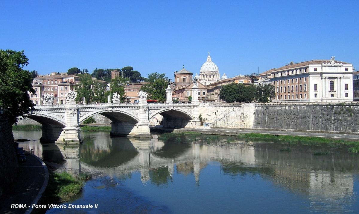 Rom - Vittorio Emanuele II-Brücke 