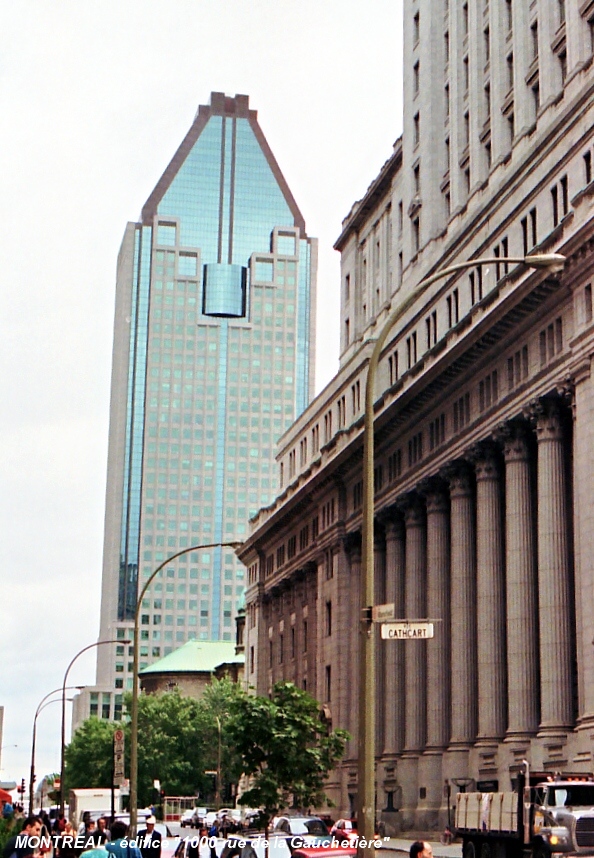 MONTREAL (Montréal) – Edifice « 1000 rue de la Gauchetière », c'est le plus haut gratte-ciel de la ville 