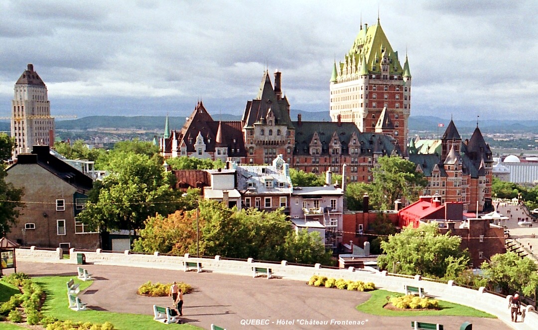 QUEBEC (Capitale-Nationale) – Hôtel « Château Frontenac », vu de la Citadelle 