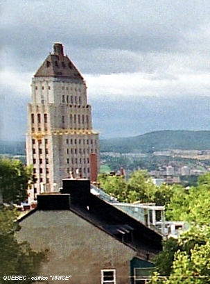 QUEBEC (Capitale-Nationale) – Edifice « Price », de style Arts-Déco, premier gratte-ciel construit à Québec (1930) 