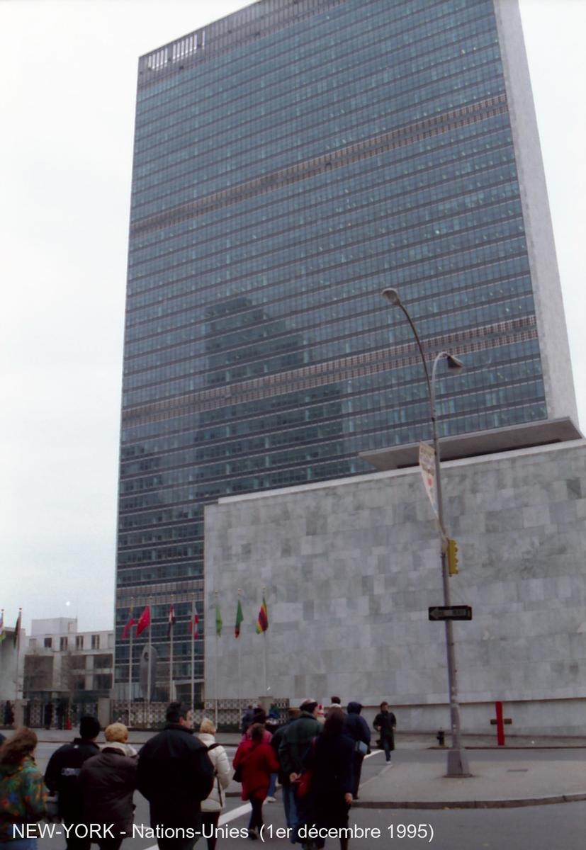 NEW-YORK - Siège des Nations-Unies,le «Secrétariat building» 