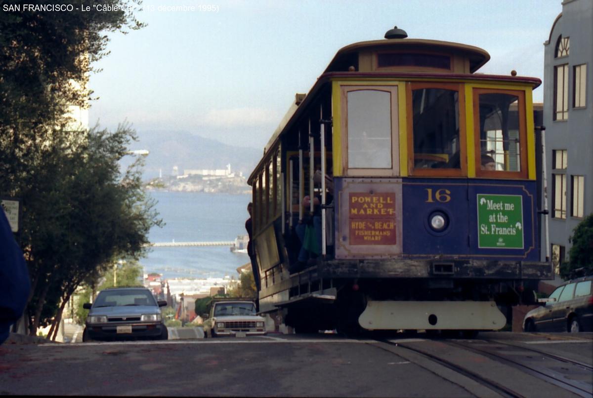 SAN FRANCISCO - Le CABLE-CAR,ascension et descente de Hyde st 