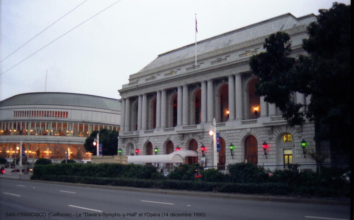 SAN FRANCISCO (Californie) – CIVIC-CENTER, l'Opéra et le Davie's-Symphony-hall 