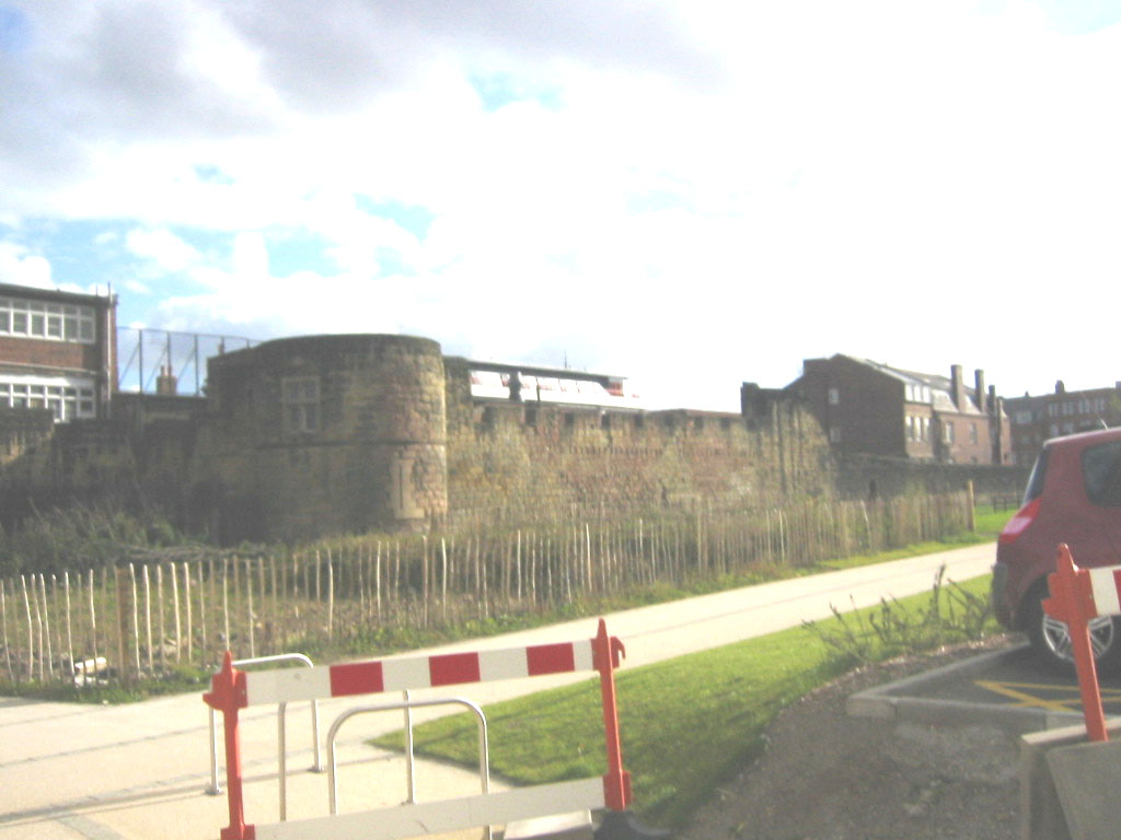 Verbliebene Stadtmauern von Newcastle-upon-Tyne 