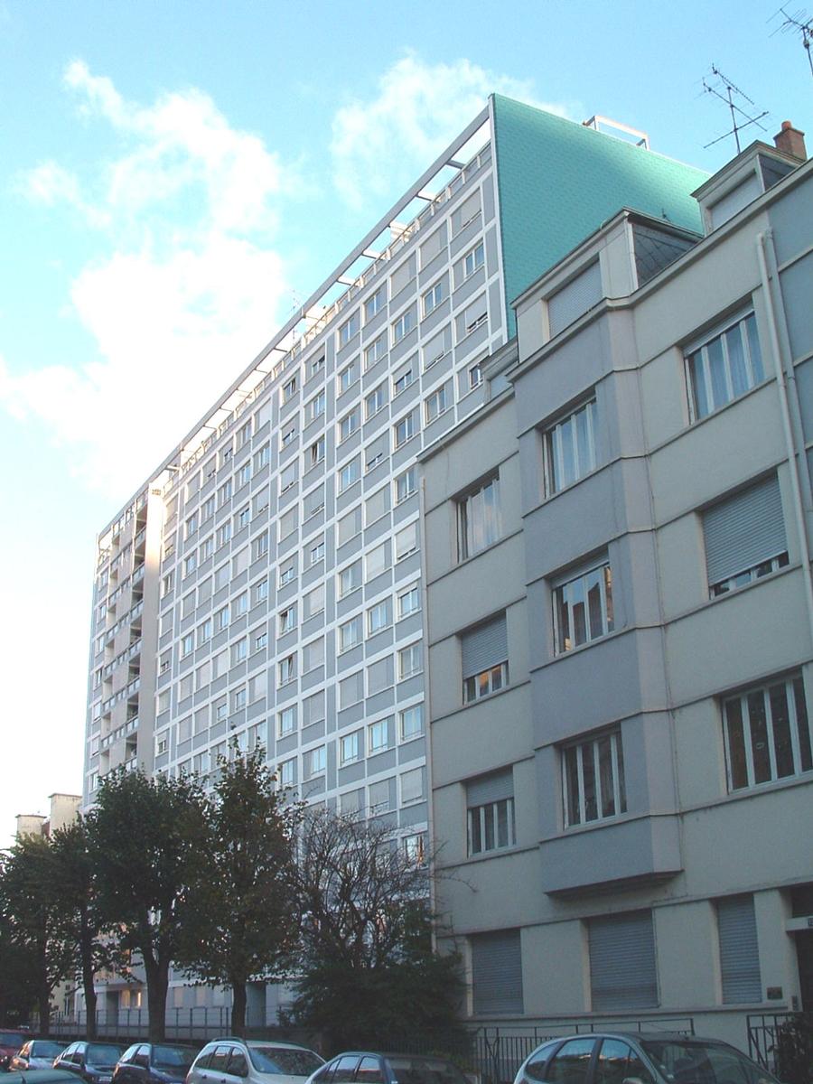 Immeuble Marigny à Mulhouse. Affectation: habitation. Année de construction: 1964. Hauteur 43 m 