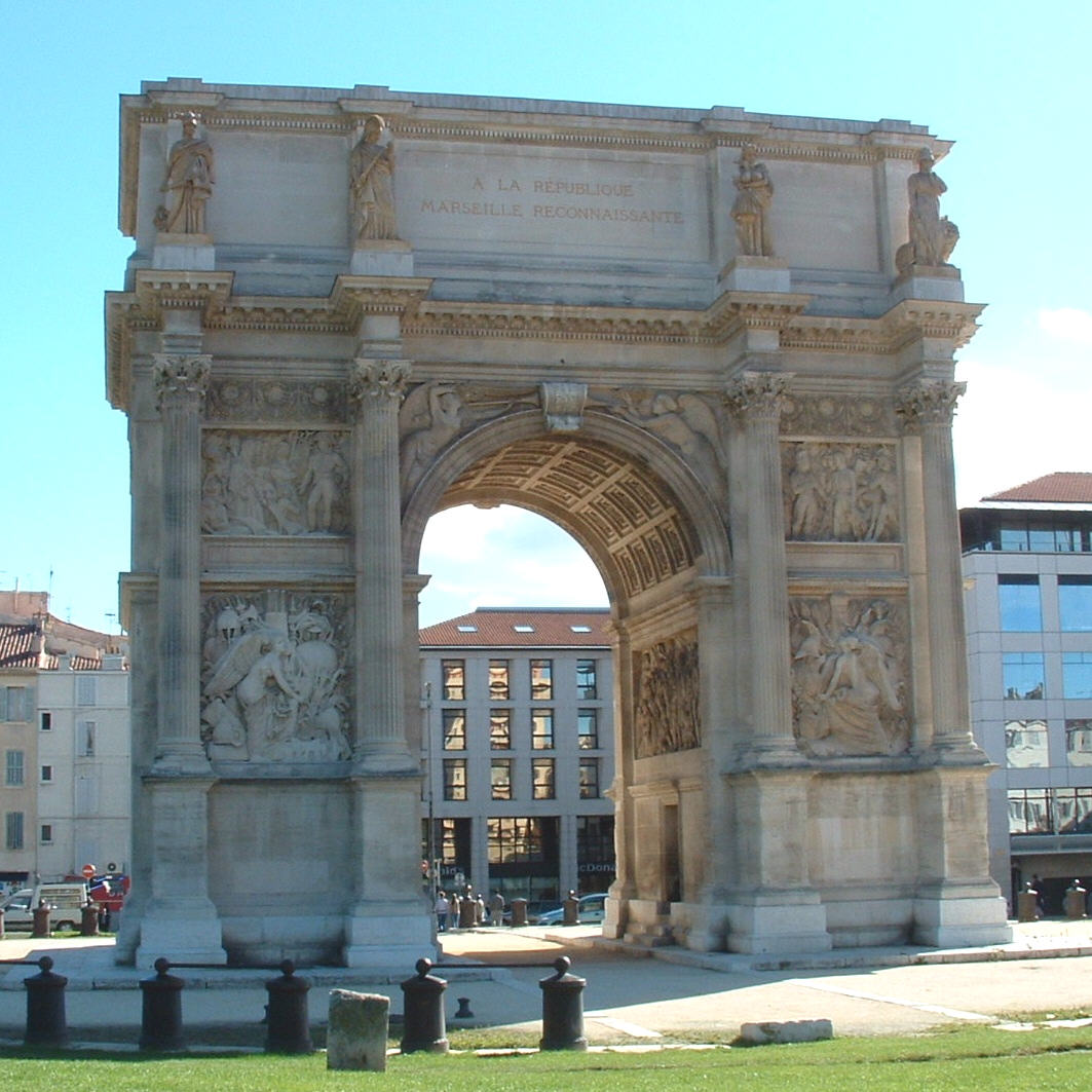 Arc de Triomphe de Marseille érigé en 1825 par Penchaud 