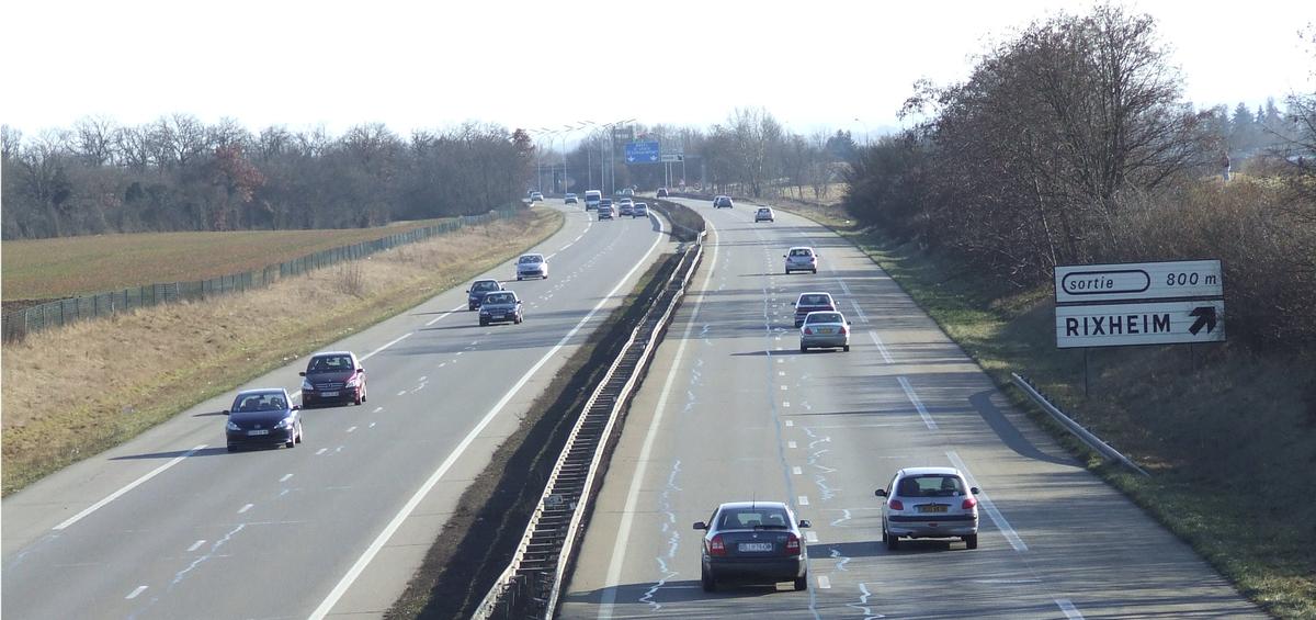 Autoroute A 35 à Rixheim (68) 