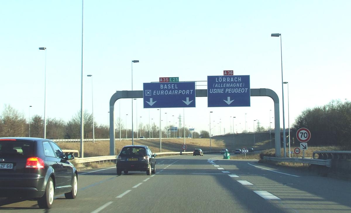 Autoroute A 35 à Sausheim 