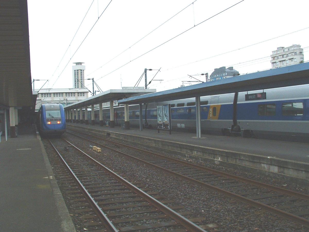 Gare SNCF de Brest.(Finistère-Bretagne-France) 