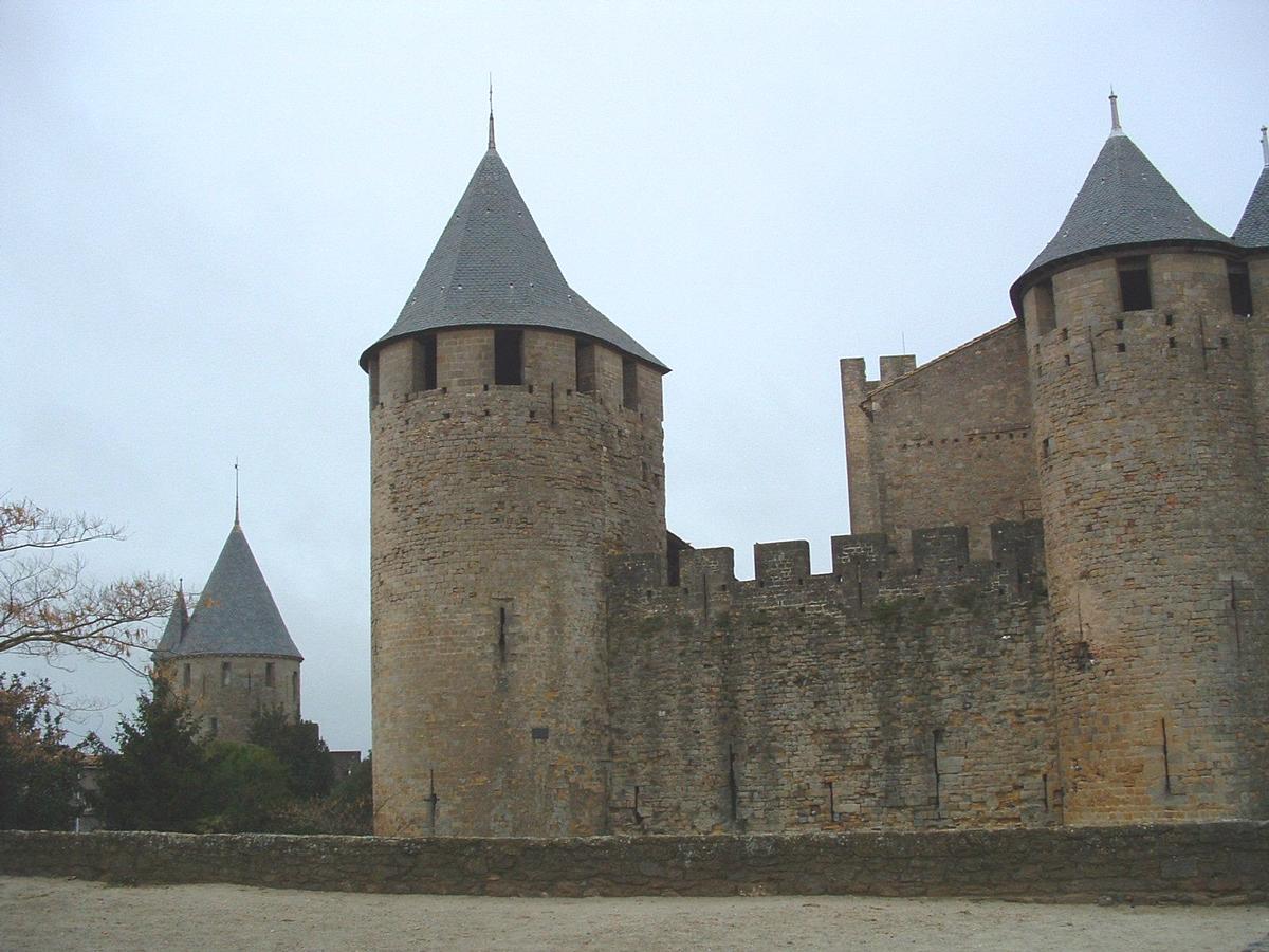 Chateau Comtal dans la cité médiévale de Carcassonne 