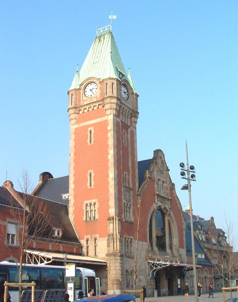 Colmar (Haut-Rhin - Alsace): La gare SNCF construite entre 1905 et 1906 