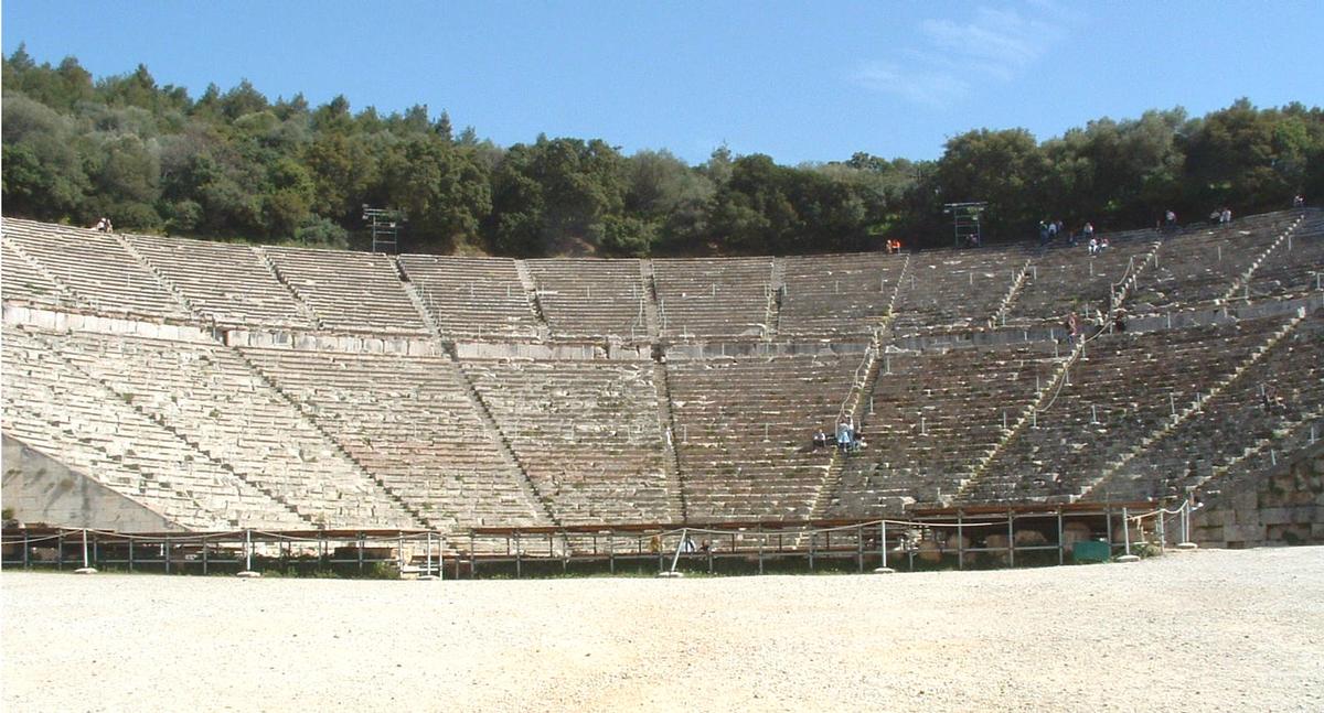 Le Théâtre d'Epidaure. (Argolide, Péloponnèse, Grèce) 