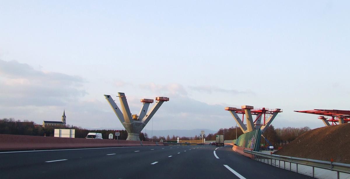 Autoroute A 36 – TGV Rhine-Rhone – Savoureuse Viaduct 