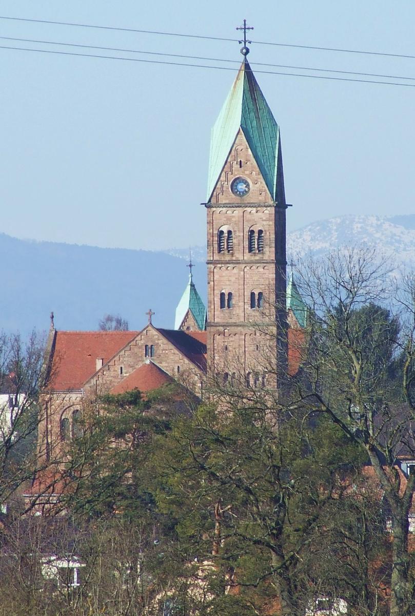Basilique mineure du Sacré-Coeur de Lutterbach (68/Alsace/France) construite au début du XXème siècle 
