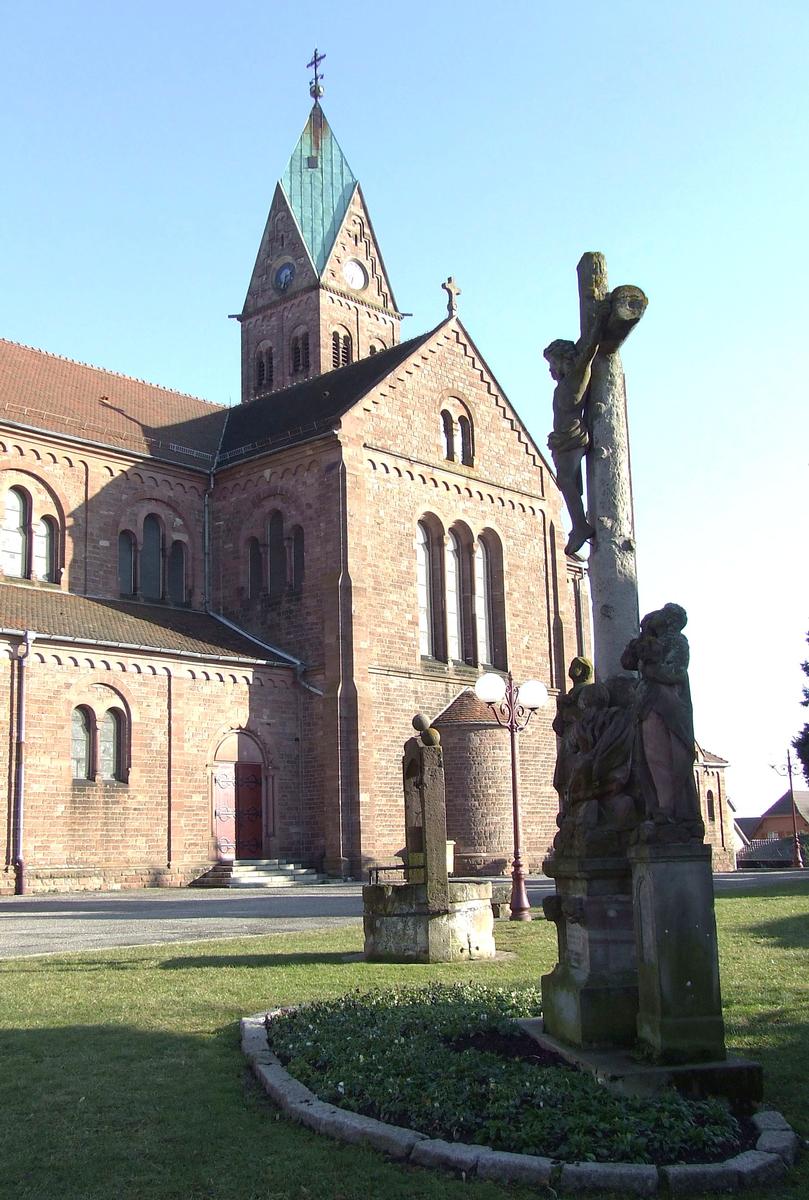 Basilique mineure du Sacré-Coeur de Lutterbach (68/Alsace/France) construite au début du XXème siècle 