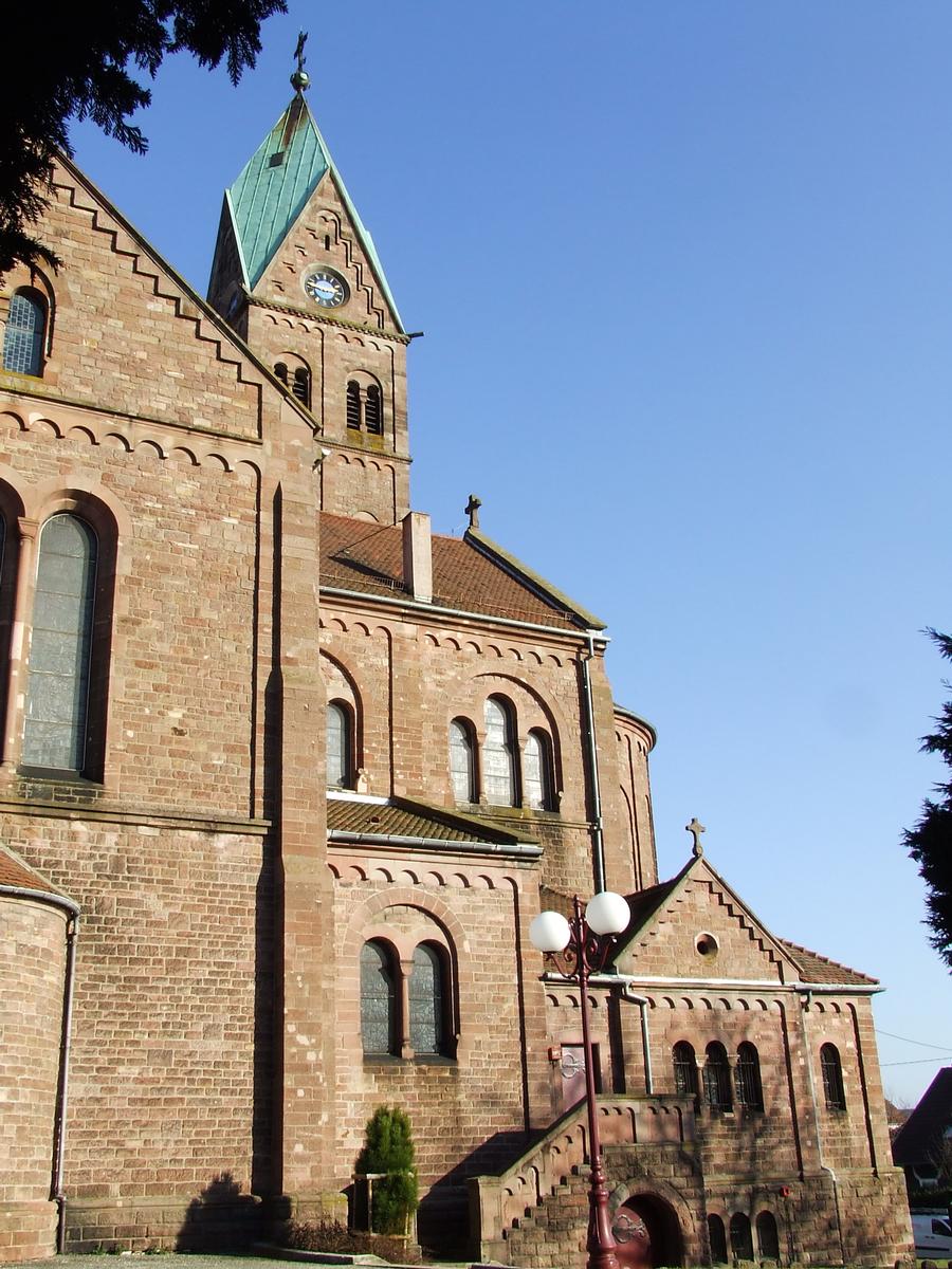 Basilique mineure du Sacré-Coeur de Lutterbach (68/Alsace/France) construite au début du XXème siècle 