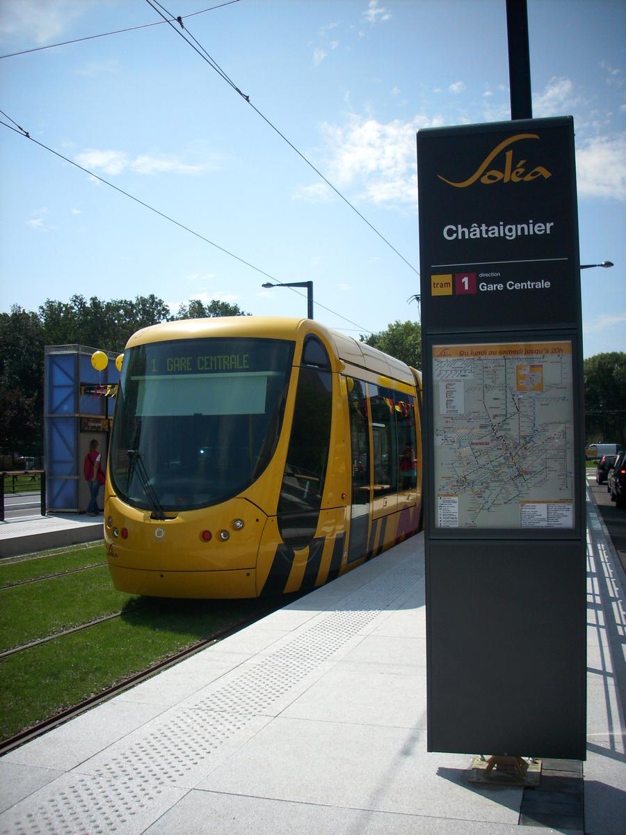 Mulhouse: Extension de 1,8 km de la ligne Sud-Nord dans le quartier de Bourtzwiller mise en service le 4 juillet 2009 
