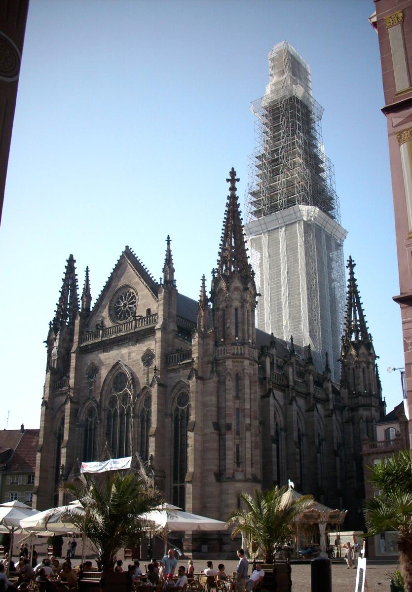 Temple protestant St Etienne de Mulhouse en travaux (mai 2009) 