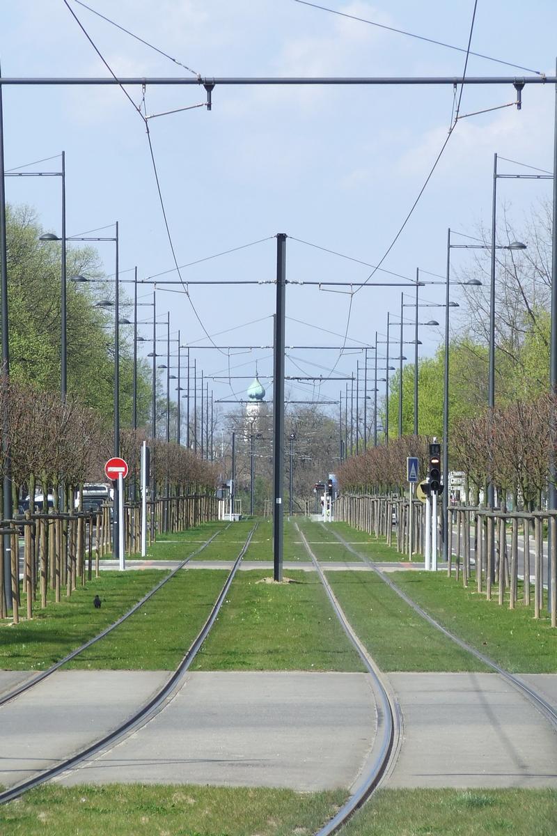 Mulhouse: TramTrain, ligne Nord-Sud, section Boulevard de la Marseillaise 