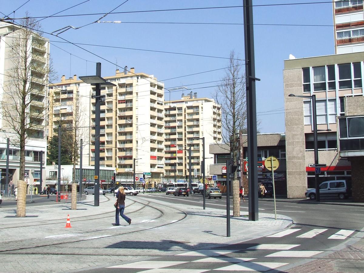 Mulhouse: Ligne Est-Ouest du Tram-Train, section Boulevard de l'Europe 