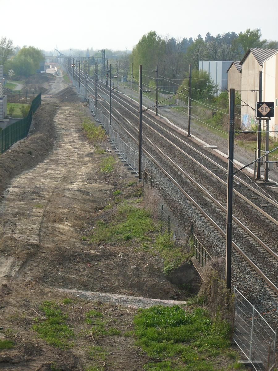 Travaux entre Mulhouse et Lutterbach 