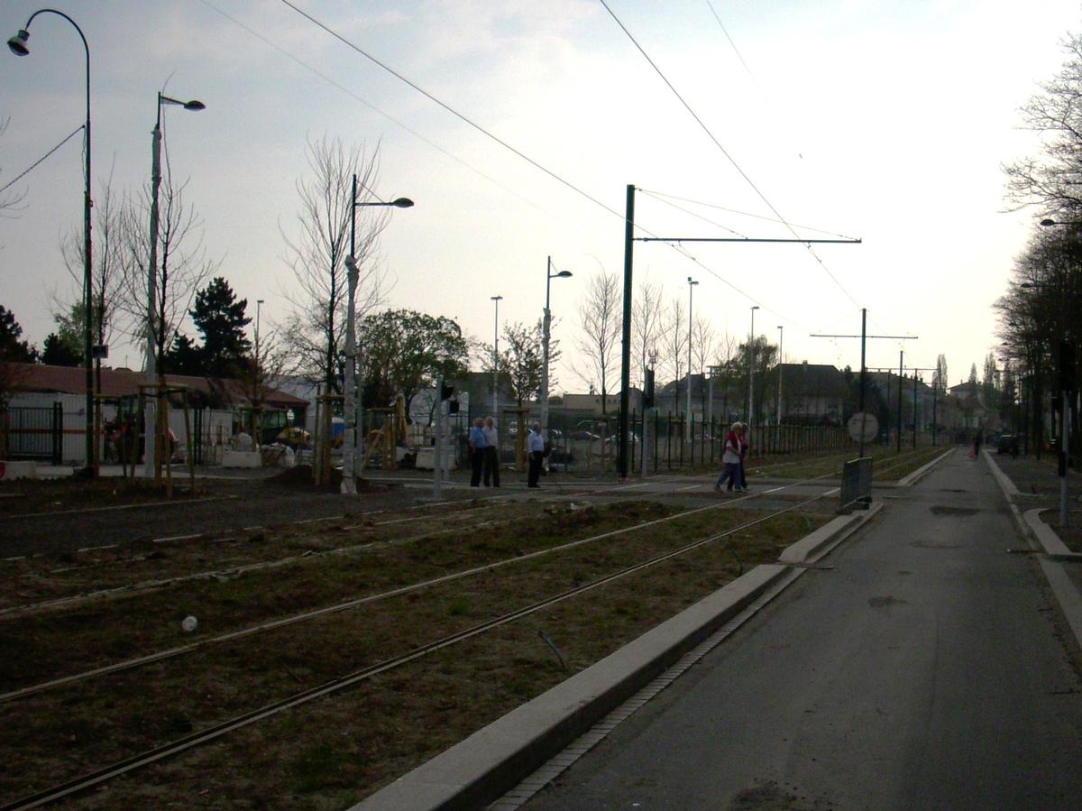 Mulhouse: Extension de la ligne nord-sud du Tram-train. Travaux dans le quartier de Bourtzwiller 