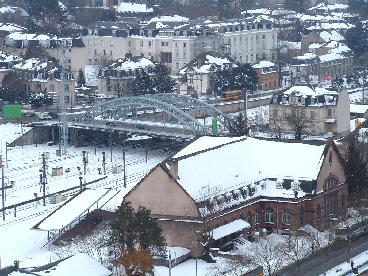Altkirch Bridge crossing the railroad from/to Paris at Mulhouse 