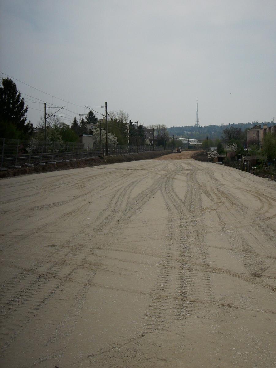 Tram-Train Mulhouse-Thann, travaux à Mulhouse entre les quartiers Daguerre et Dornach 