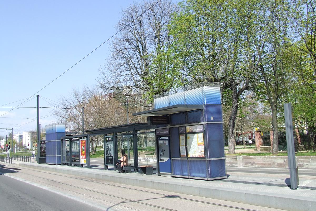 Mulhouse: TramTrain, ligne Nord-Sud, station Cité Administrative 