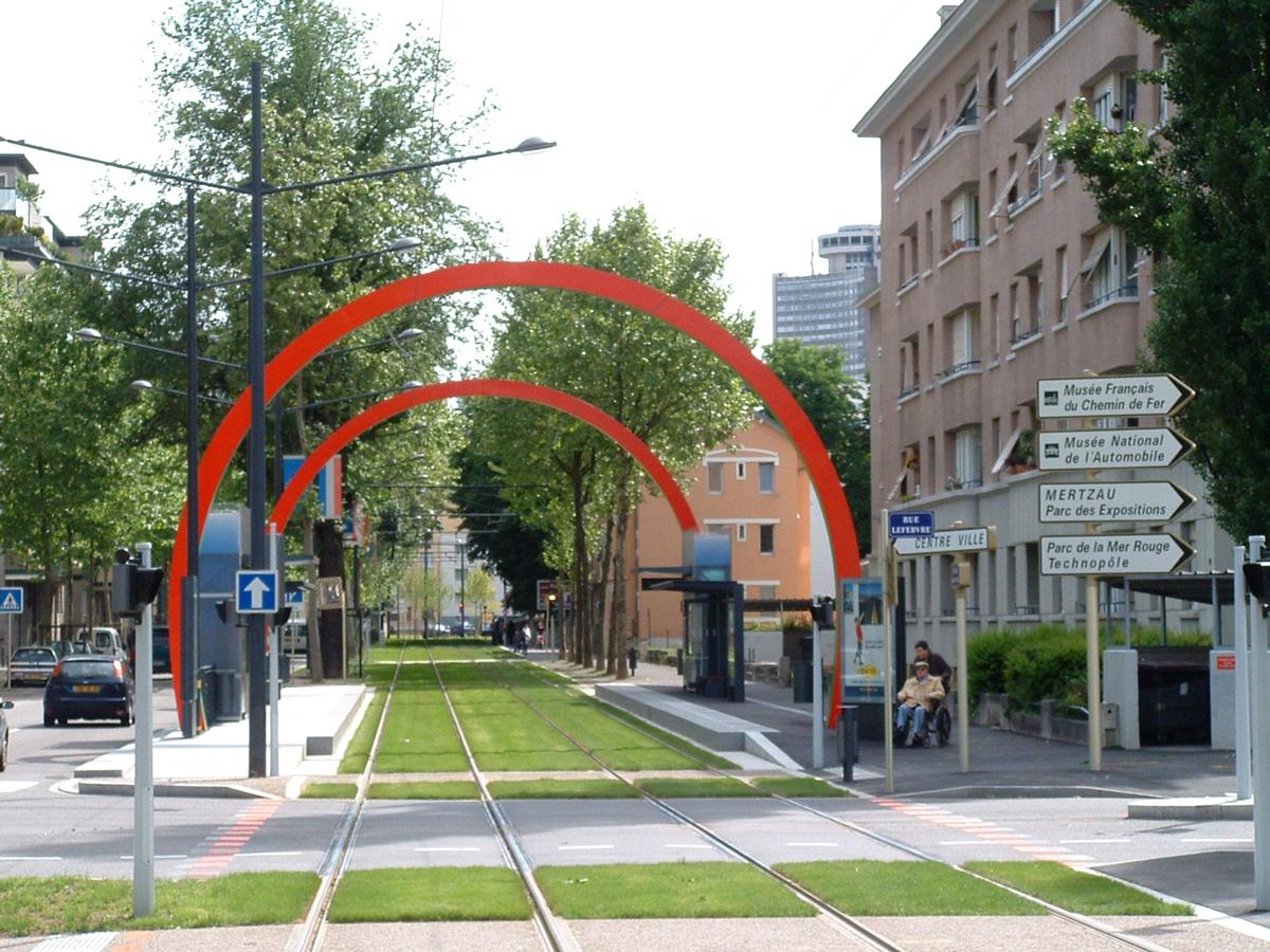 TramTrain, Mülhausen: Ost-West-Line - Haltestelle Lefèvre 