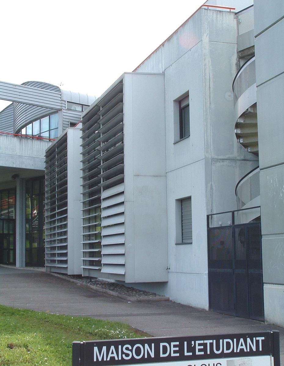 La «Maison de l'Etudiant» à l'Université de Haute Alsace à Mulhouse (68/Haut-Rhin/Alsace) 
