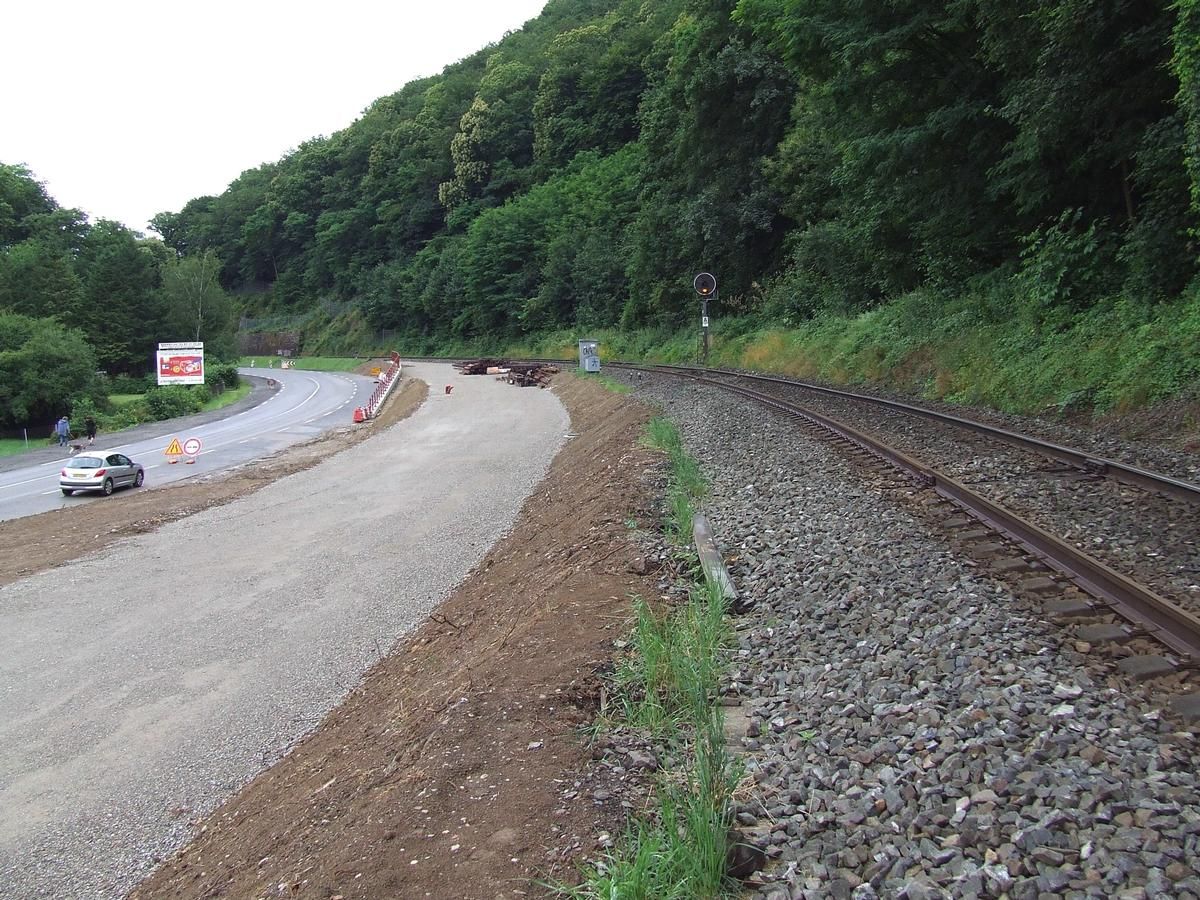 Thann (68/Haut-Rhin/Alsace/France): Construction du terminus du tram-train à Thann-nord 