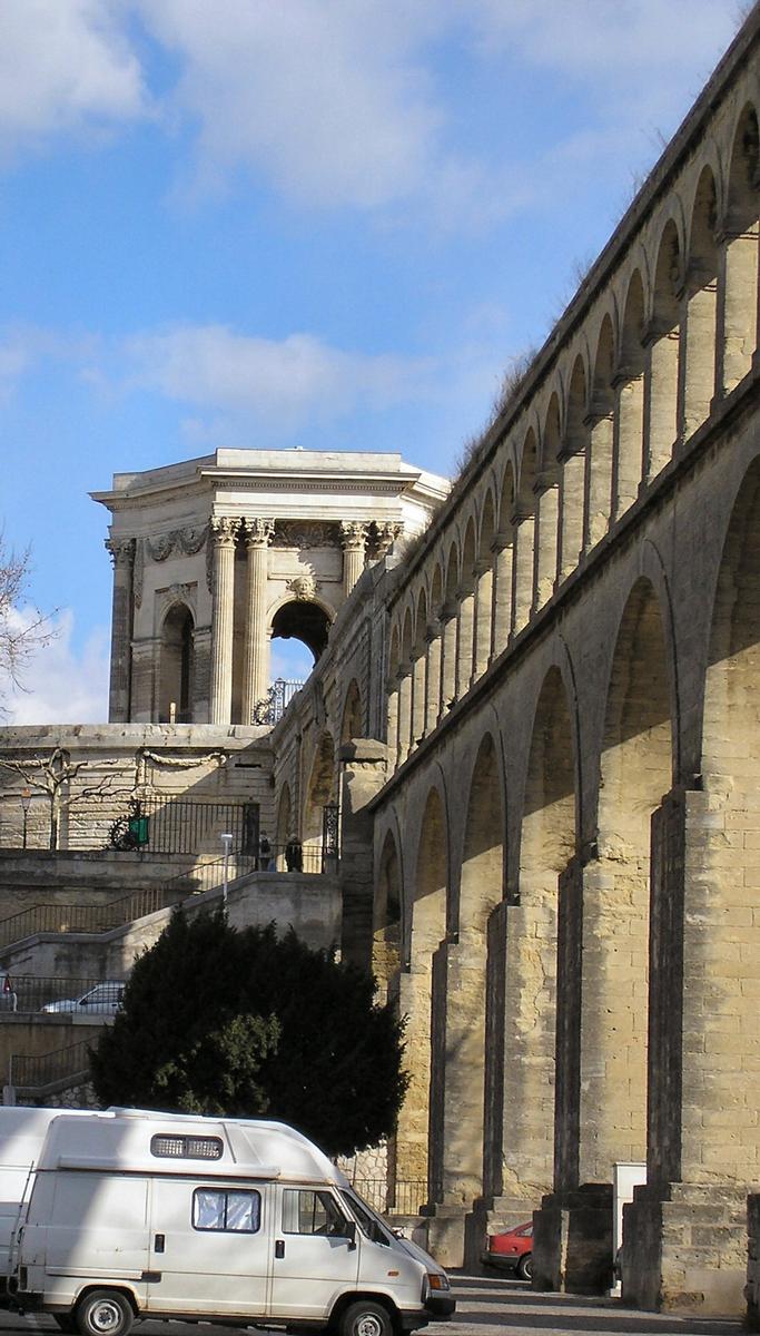 Montpellier: l'aqueduc Saint ClementVue gauche depuis l'esplanade des Arceaux Montpellier: l'aqueduc Saint Clement Vue gauche depuis l'esplanade des Arceaux