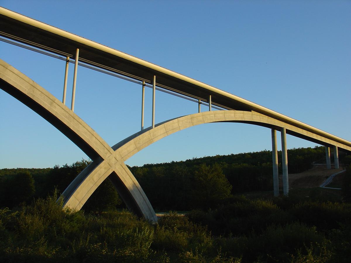 Anguienne Viaduct at sunset 