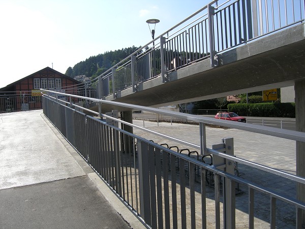 Fußgängerbrücke am Bahnhof, Blaubeuren 