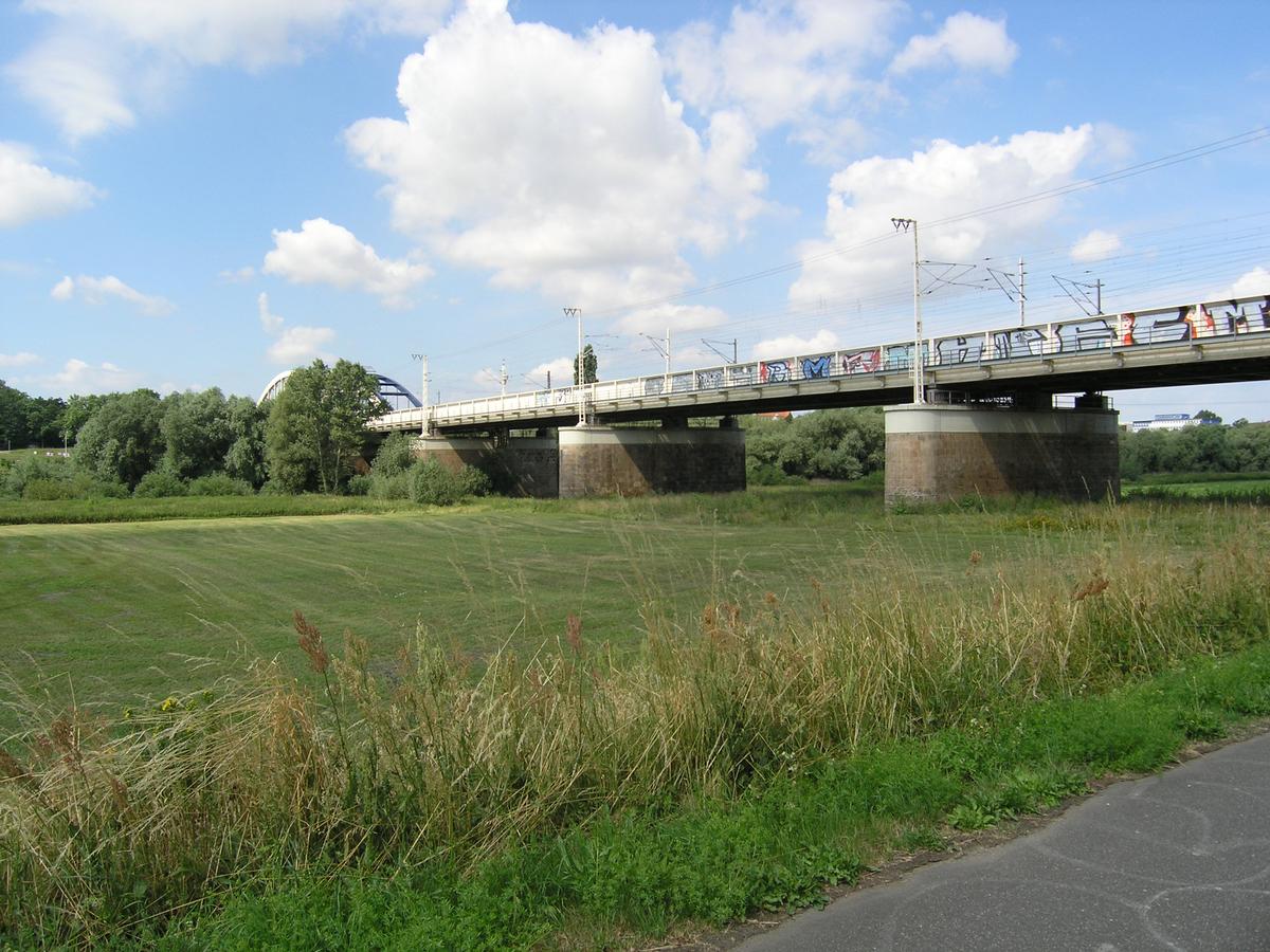 Eisenbahnbrücke über die Elbe, Riesa 