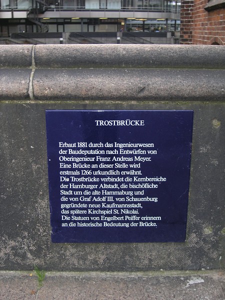 Trostbrücke, Hambourg 