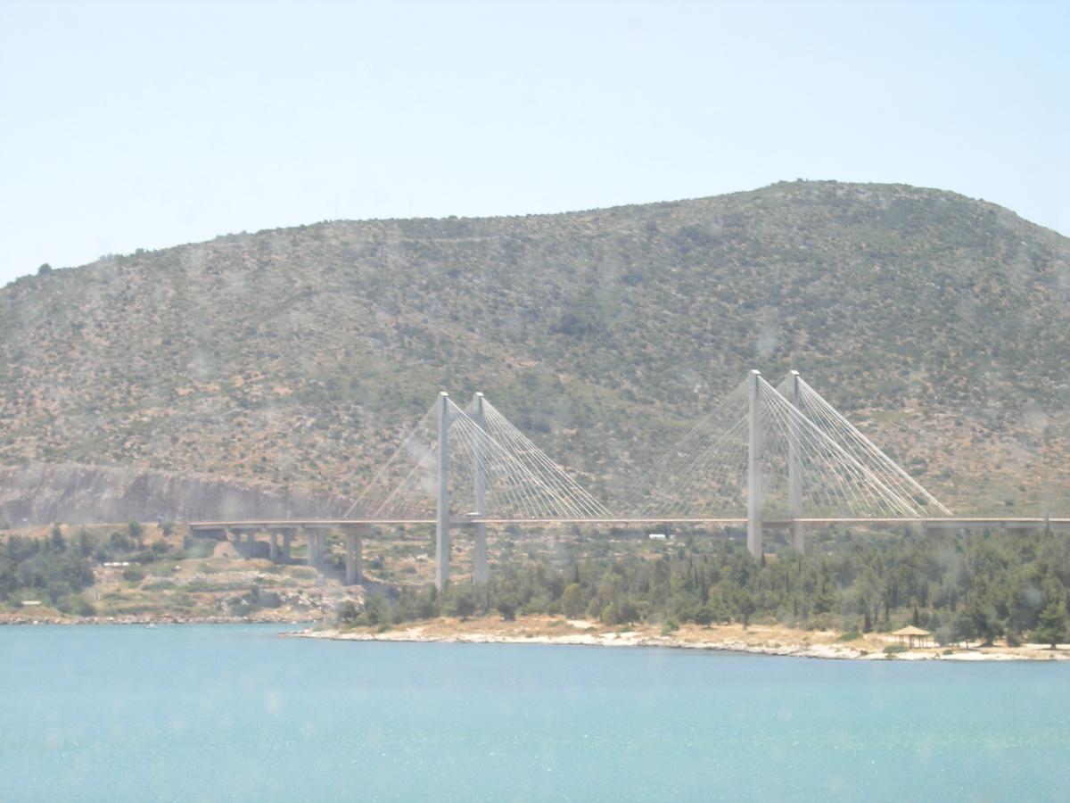Evripos Brücke, Chalkis, Griechenland 