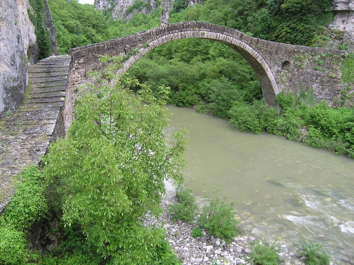 Kokoris Brücke bei Kipi, Ioannina, Epirus 