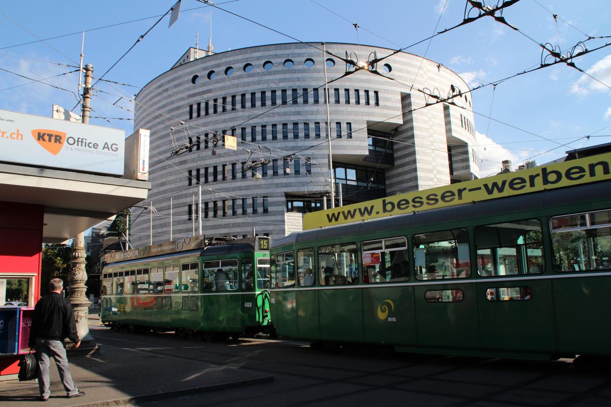 Zweitgebäude der Bank für Internationalen Zahlungsausgleich, Basel (Architekt: Mario Botta) 