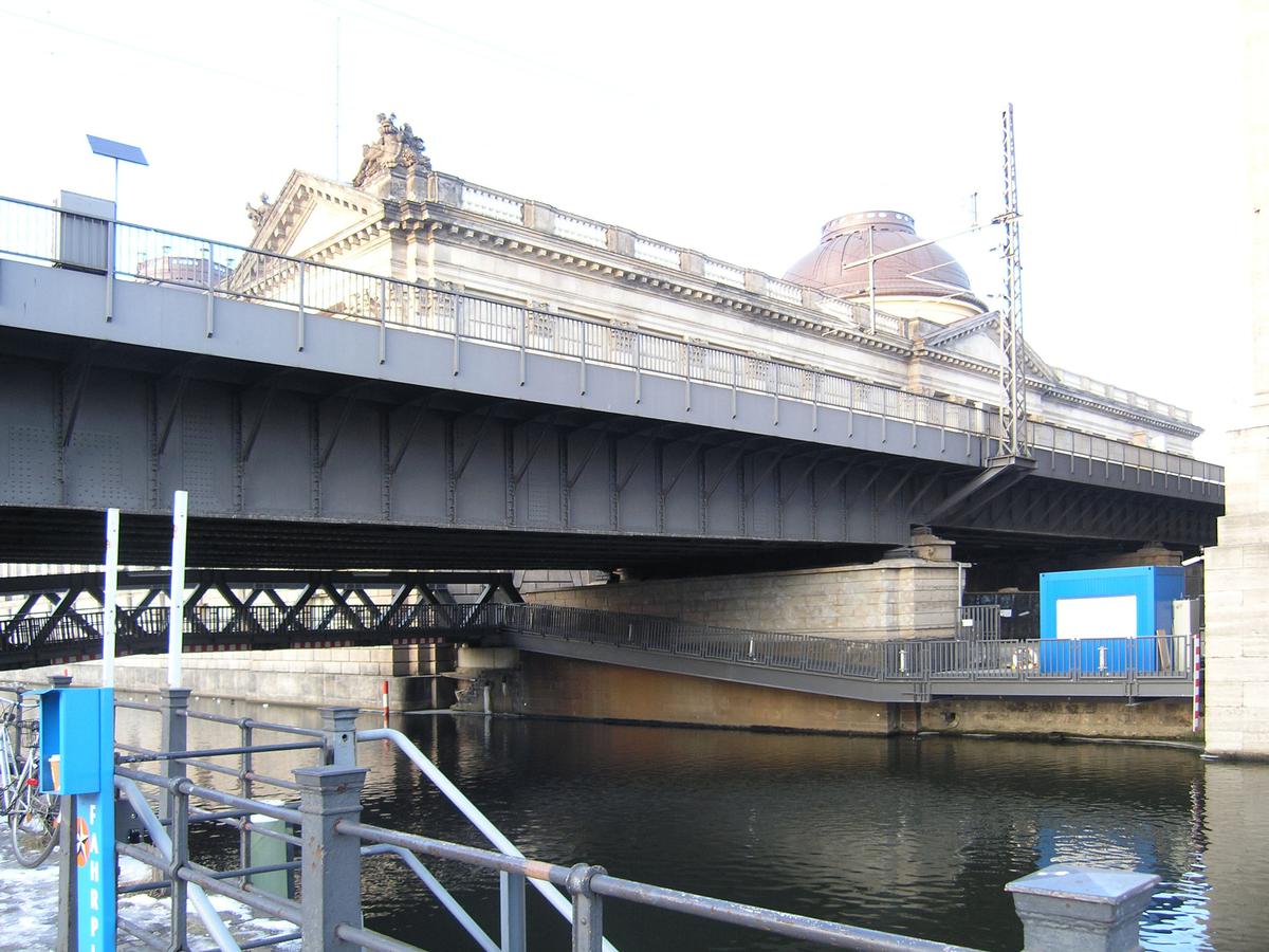 Railroad Bridge at the Bode Museum in Berlin 